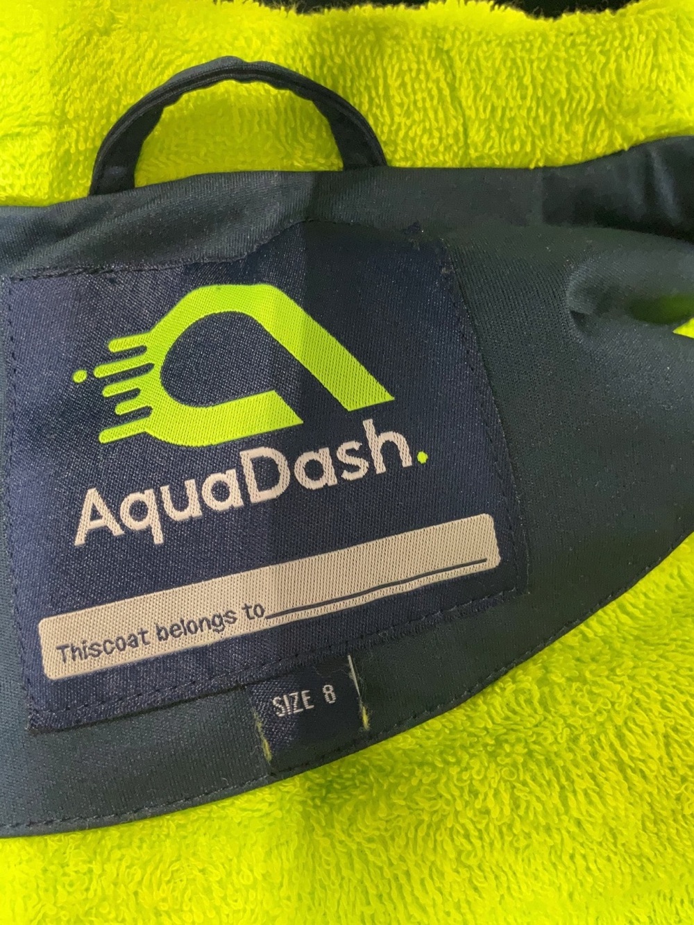 AquaDash Swim Parka, Kids, Extra Long, Natural Cotton youth size 8 for big kids - Picture 4 of 16